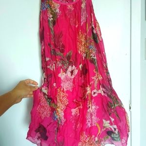 Sold 💥 Final sale🎈🌷_Silk Floral midi dress S